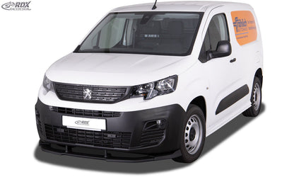 Spoiler avant RDX VARIO-X pour CITROEN Berlingo, PEUGEOT Partner & Rifter, OPEL Combo, TOYOTA ProAce City (Type E, 2018+) Séparateur de lèvre avant - KDMPARTS EUROPE TUNING STORE